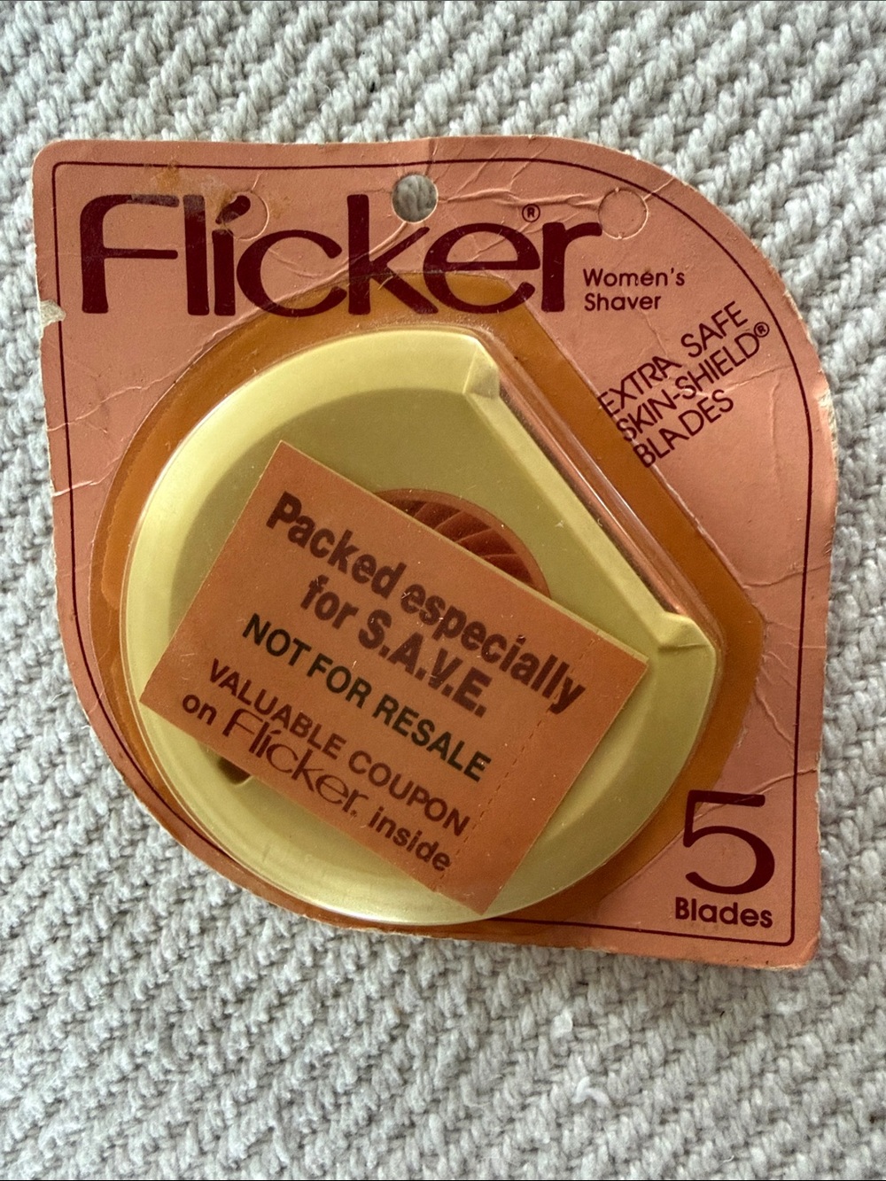 Vintage Personna Flicker Women's Shaver New Sealed S.A.V.E. Promo NOS Retro 70's